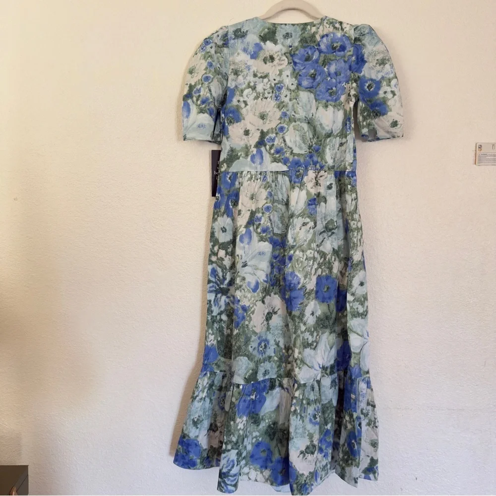 Tuckernuck Jardin de Fleurs Violetta Floral Midi Maxi Dress - Picture 9 of 11
